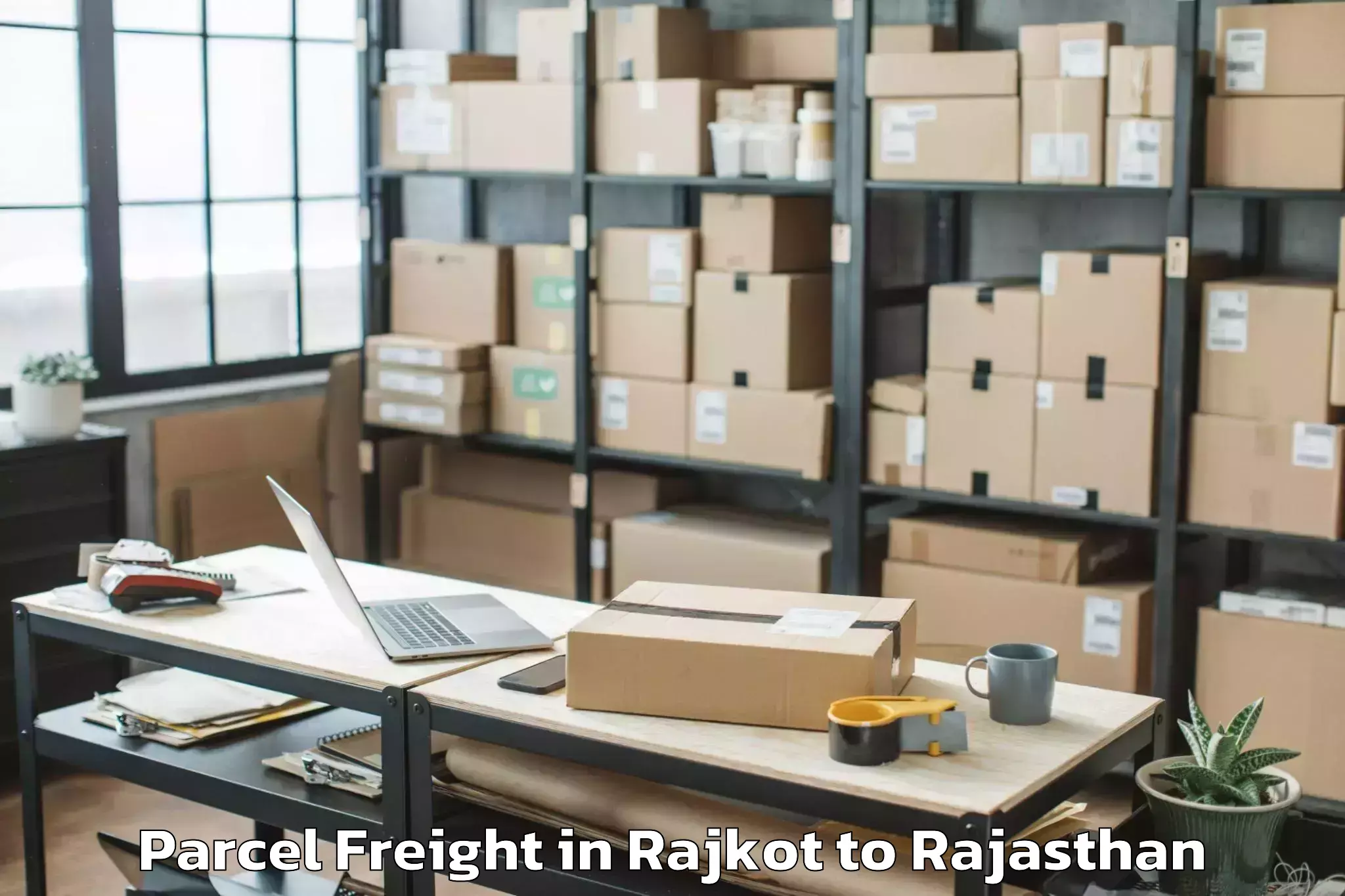 Top Rajkot to Bagidora Parcel Freight Available